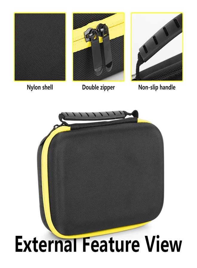 Serplex حقيبة Serplex® الصلبة لجهاز القياس الرقمي المتعدد Fluke 101/F115C/F15B+/179C، حقيبة تخزين وحمل واقية مع جيب شبكي للملحقات وإطار إسفنجي، حقيبة تخزين صلبة مقاومة للماء من مادة EVA، 21.5 × 8 × 12 سم - Image 4